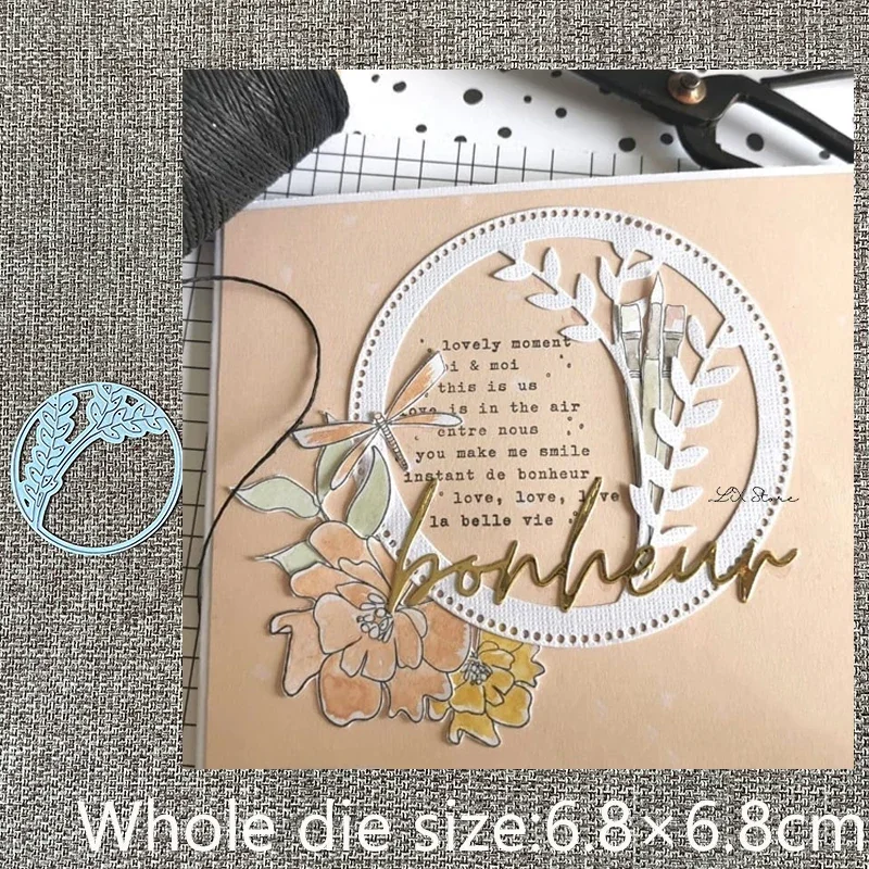 New Design Craft Metal stencil mold Cutting Dies leaf circle decoration scrapbook die cuts Album Paper Card Craft Embossing