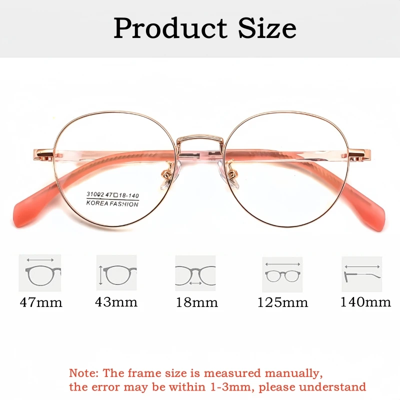 YIMARUILI نظارات طبية مستديرة للأطفال تحجب الضوء الأزرق UV400 قصر النظر مد البصر نظارات صيغة الأطفال 31002 #2