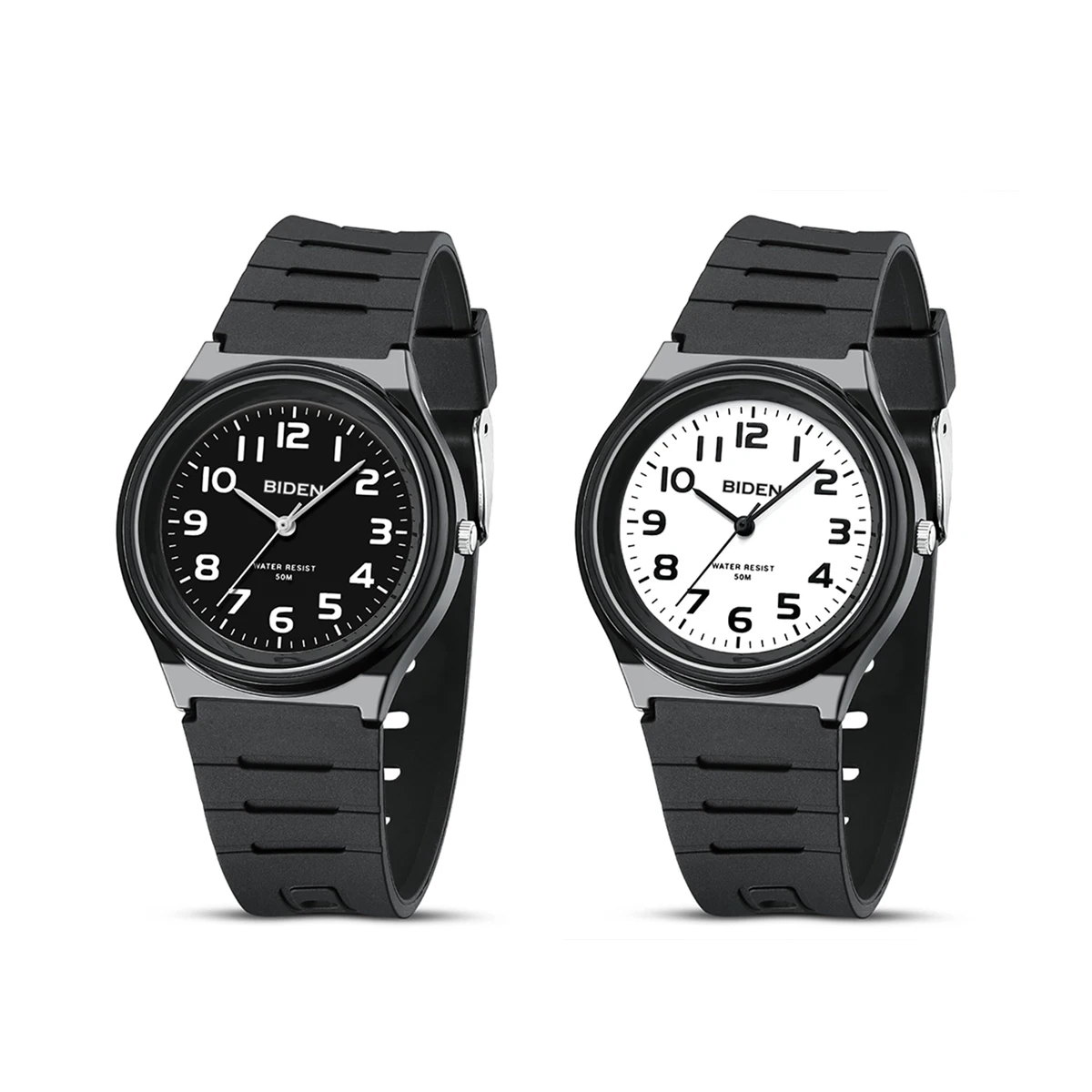 Reloj minimalista BIDEN para hombre, resistente al agua hasta 30M, informal, ligero, de cuarzo, viene con una caja de reloj como regalo