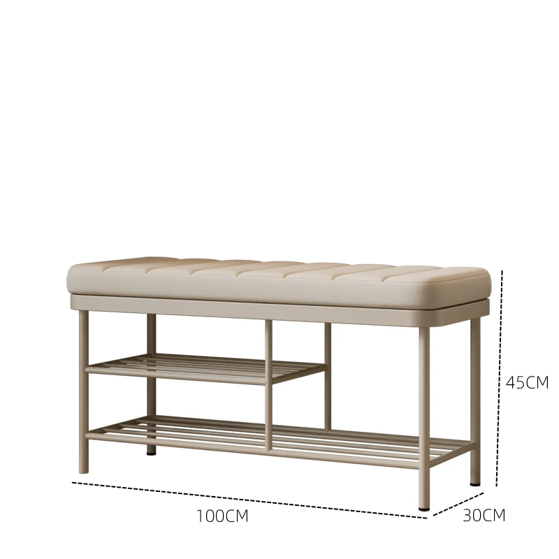 Shoe changing stools and coat racks, household metal structure living room furniture