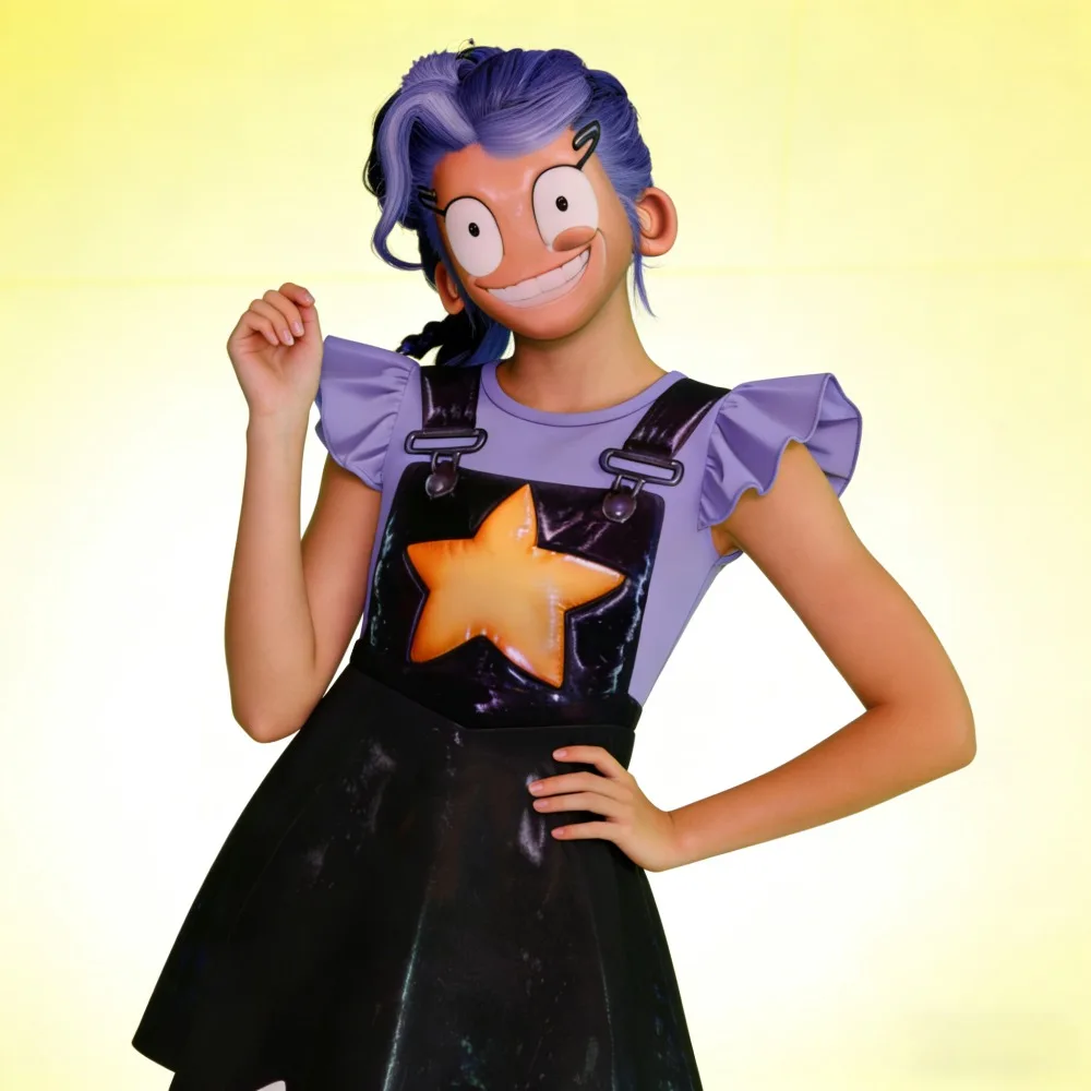 

Horror Game Play Time Lily Cosplay Costume Cute Dress Mask Socks Bag Full Set Stage Performance Outfit for Halloween Comic Con