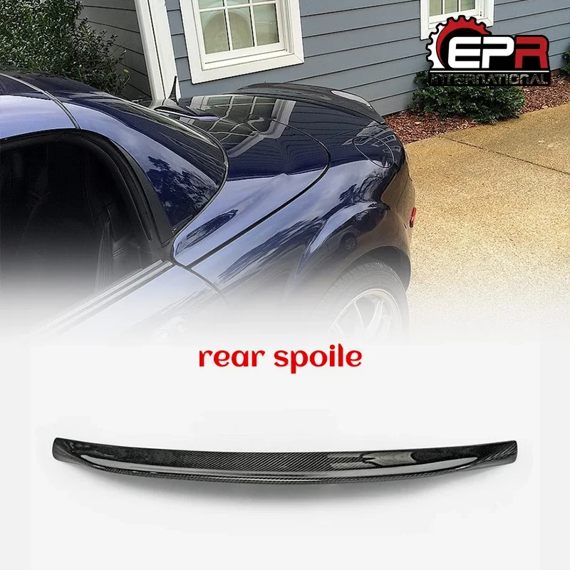 Car-styling For MX5 NC NCEC Roster Miata EPA Type 3 Carbon Fiber Rear Spoiler Glossy Fibre Trunk Wing Lip(PRHT Hard Top Only)