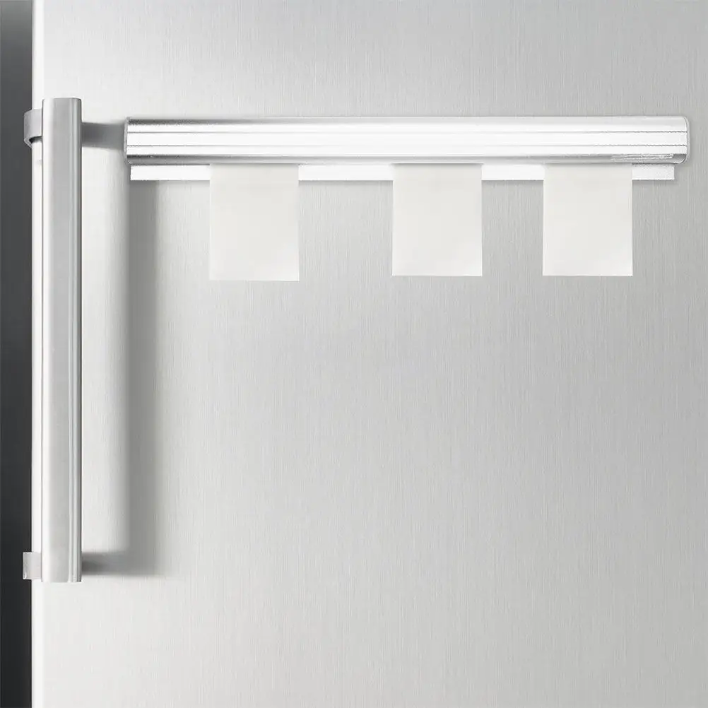 2Pcs Lightweight Aluminum Slide Check Rack Kitchen Order Holder for Restaurant Pubs Bars Receipt Organizer Ticket Display Rail