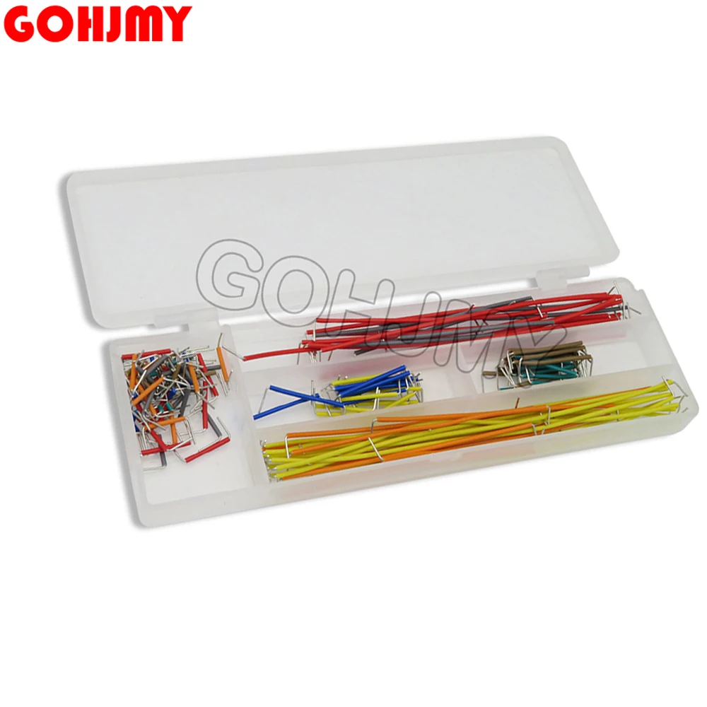 140PCS U Shape Solderless Breadboard Jumper Cable Wire Kit Drop For raspberry p14 kind Every 10 strip For Arduino Shield 