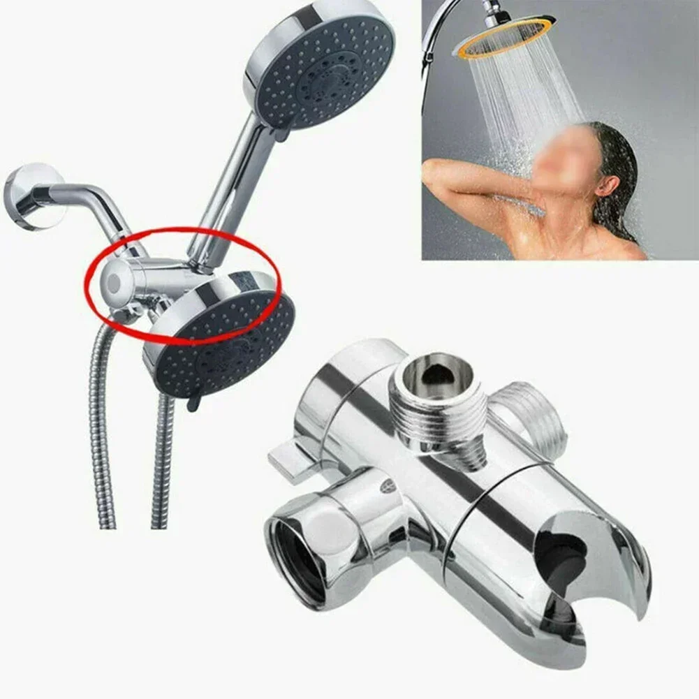 Diverter Valve 3 Way Water Separator Shower Head Adapter Sprayer Arm Mount Shower Head Diverter For Bathroom Home