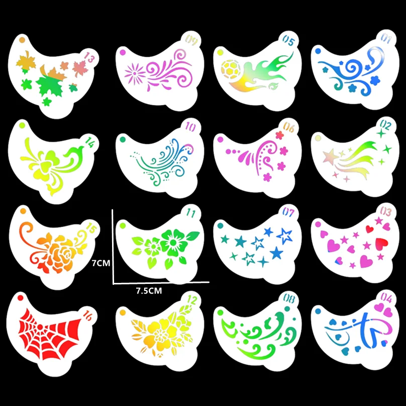 DIY 공예 손가락 스펀지 도포기 세트, 카드 제작용 손가락 페인팅 스펀지, 스탬핑, 얼굴 페인팅 템플릿