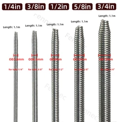 Internal Copper Pipe Bending Spring for Air Condition Steel Manual Pipeline Spring Tube Bending Tool 2/3/4/5/6 Points 6-19mm