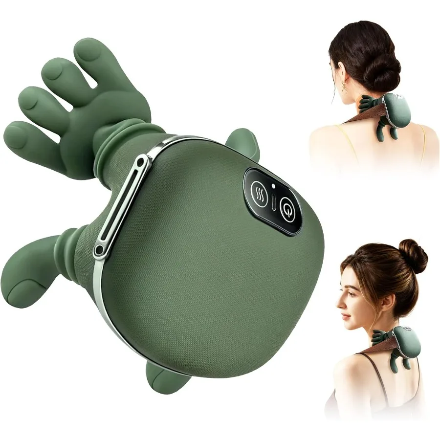 

Neck Massager Electric Neck and Back Massager with Heat Simulated Human Hand Design Shoulder Neck Massage for Pain Relief and d