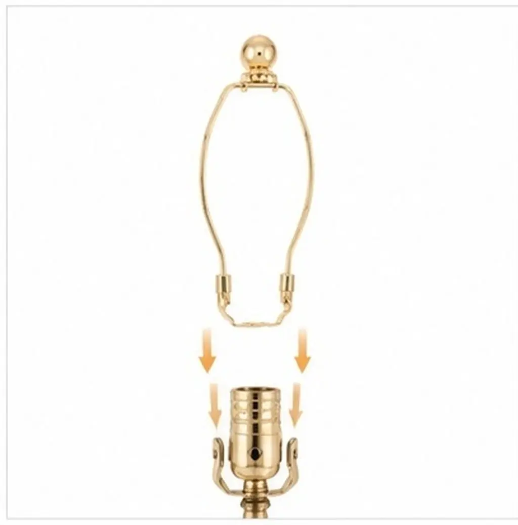 2Pcs Lampshade Horn Holder Sturdy High Quality Lampshade Bracket for Table Lamps Floor Lamps Crystal Lighting Lamp Shade Harp