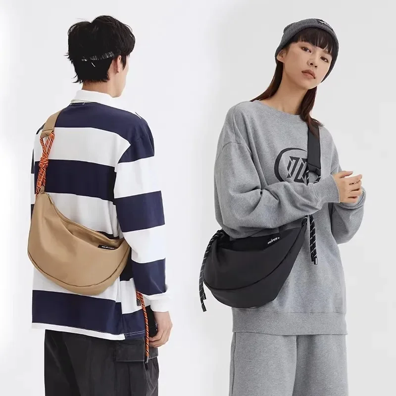 Sling Bag Trendy Men Casual Shoulder Sports Dumpling Bag Women Large Capacity Commuting Crossbody Bag Durable Design