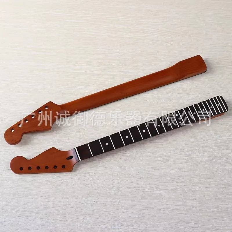 

Electric guitar neck 6 Strings, 22 fret, Roasted Maple Neck, Rose Wood Matte With Peach Tube, Diy Guitar Modification