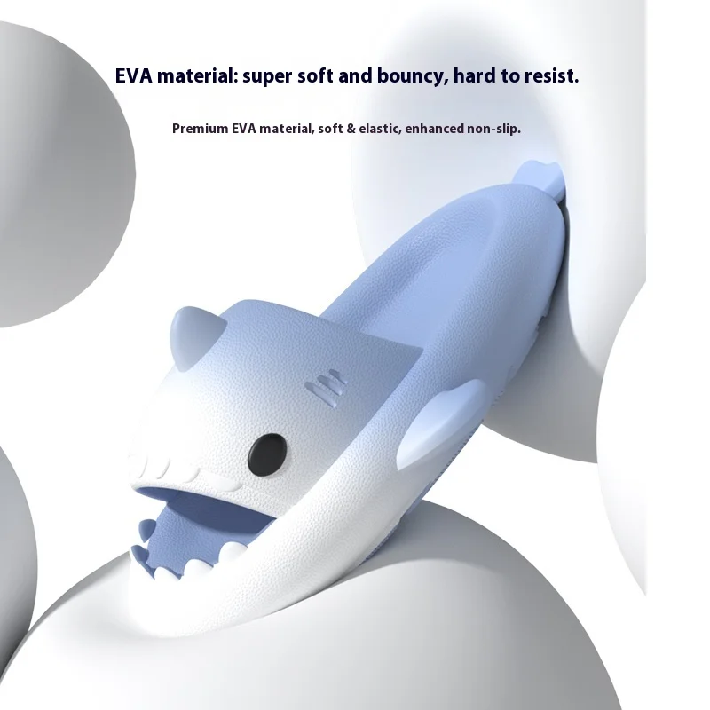 

Тапочки Shark Clapper Cloud Soft Eva Нескользящие шлепанцы с градиентом Сандалии Летняя пляжная домашняя обувь Женская женская мужская мужская обувь