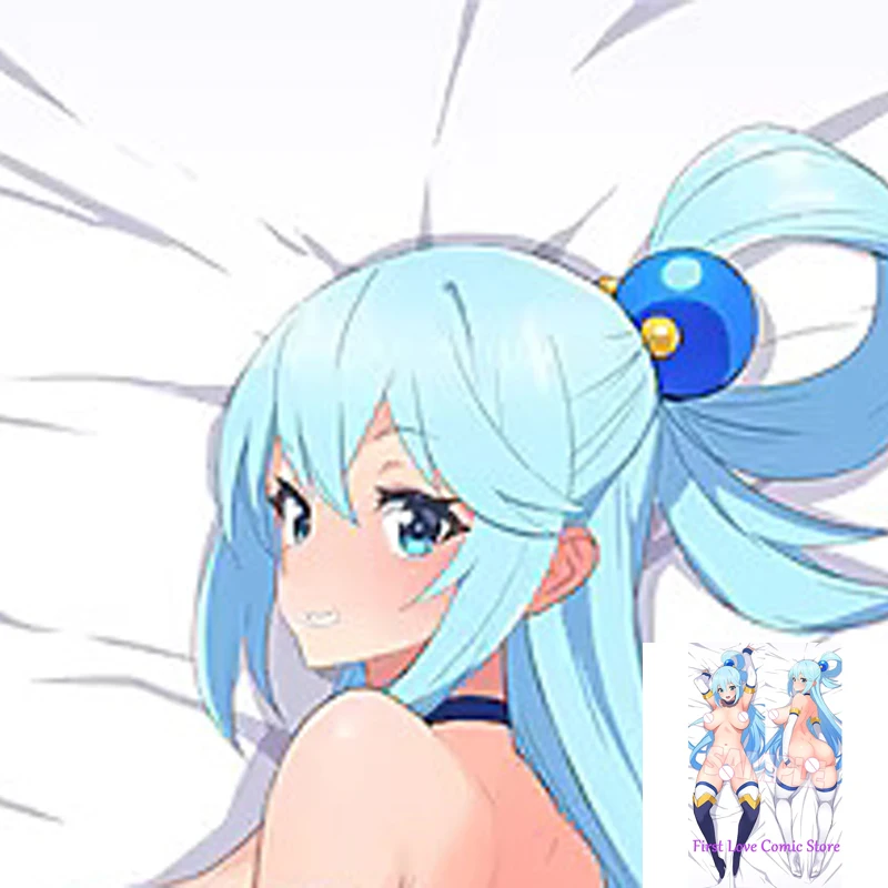 

Dakimakura Anime Aqua Giant Breasts With Beautiful Legs Double Sided Print Life-size Body Pillow Cover Decoration