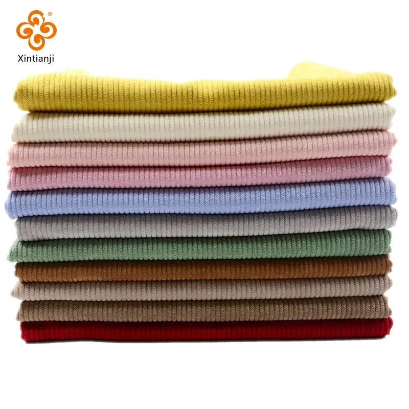 4mm Rib Winter Corduroy Fabric Solid Color for Sewing Jackets Shirts Hoodie Cloth Padded Corduroy Trousers Thick Velvet Fabrics