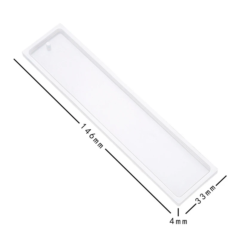 Rectangle Silicone Bookmark Mold DIY Making Epoxy Resin Jewelry DIY Craft Mould