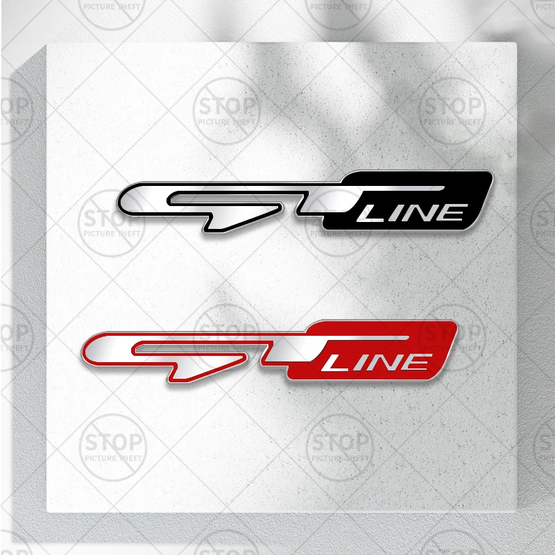 GT Line Logo Car Interior Steering Wheel Sticker Center Console Decoration Badge For ProCeed Stinger Stonic Sportage K7 K8 K5 K3 - view 2