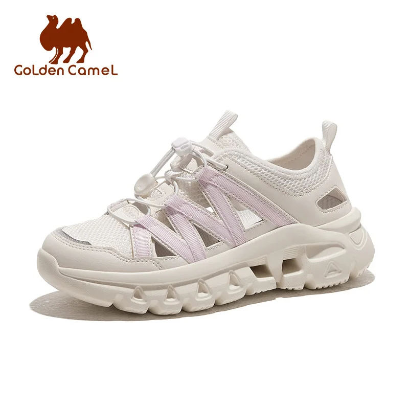 GOLDEN CAMEL Hiking Shoes for Women Summer Beach Sandals Seaside Breathable lightweight Mesh Sports Closed Toe Sandal Men 2024