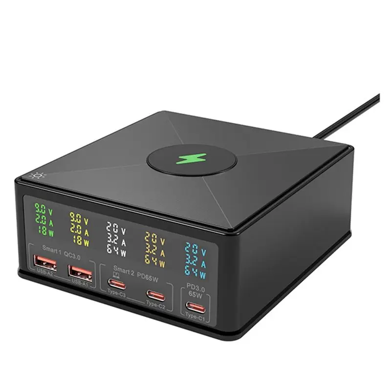 

Зарядное устройство Huawei с интеллектуальным дисплеем напряжения и тока, быстрая зарядка PD20W, британский штекер