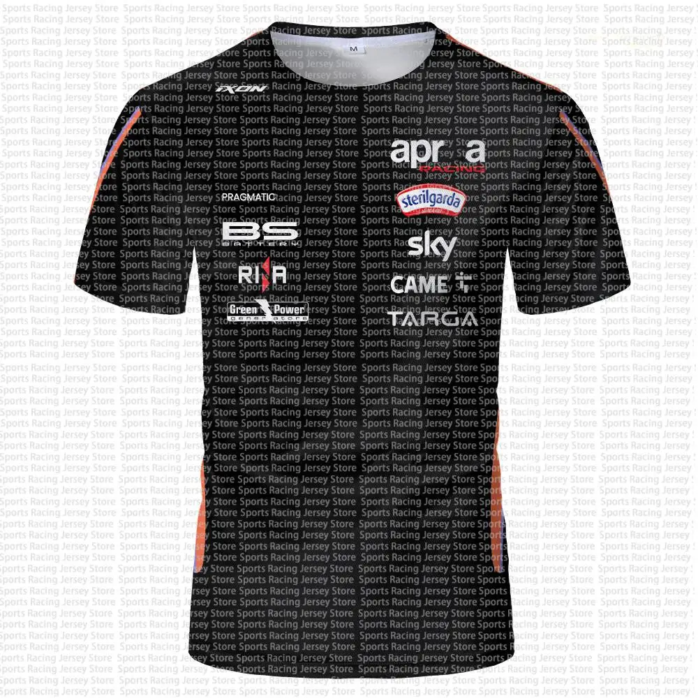 Men's Black Racing Style 3d Print T-shirt Short Sleeve Crew Neck Sports Team Inspired Tee Casual Motorcycle Fan Shirt For Summer image 2