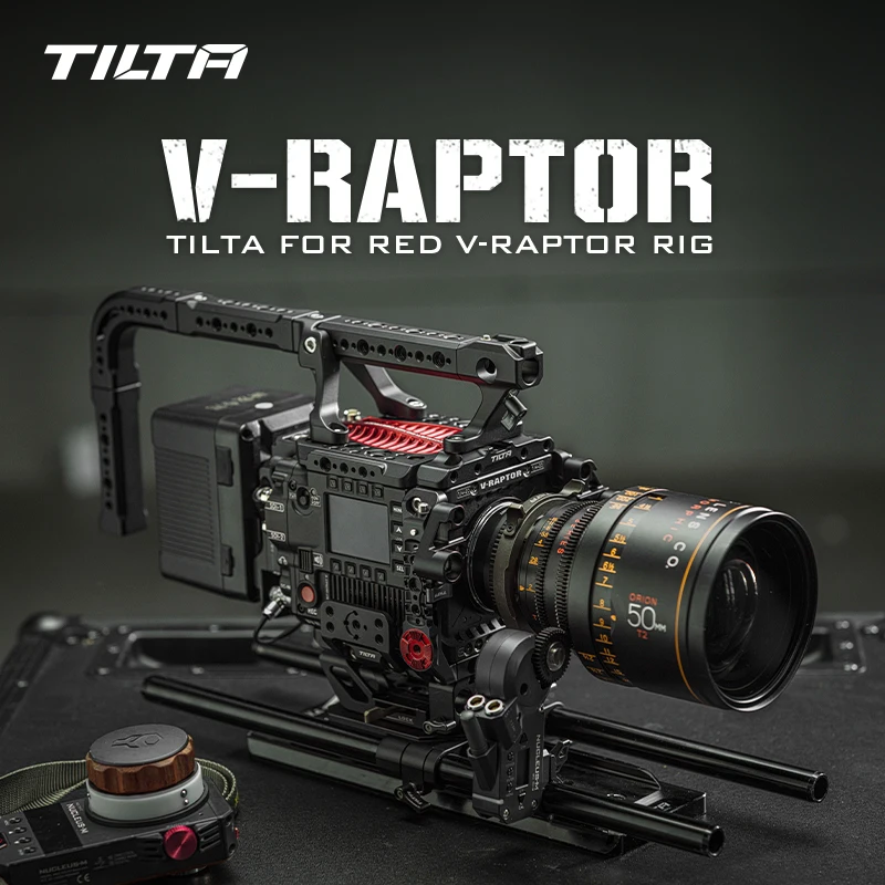 TILTA ESR-T08-C-V RED V-RATOR Camera Cage Pro Kit V Mount For RED V-RAPTOR Accessories Top Handle Advanced I/O Module