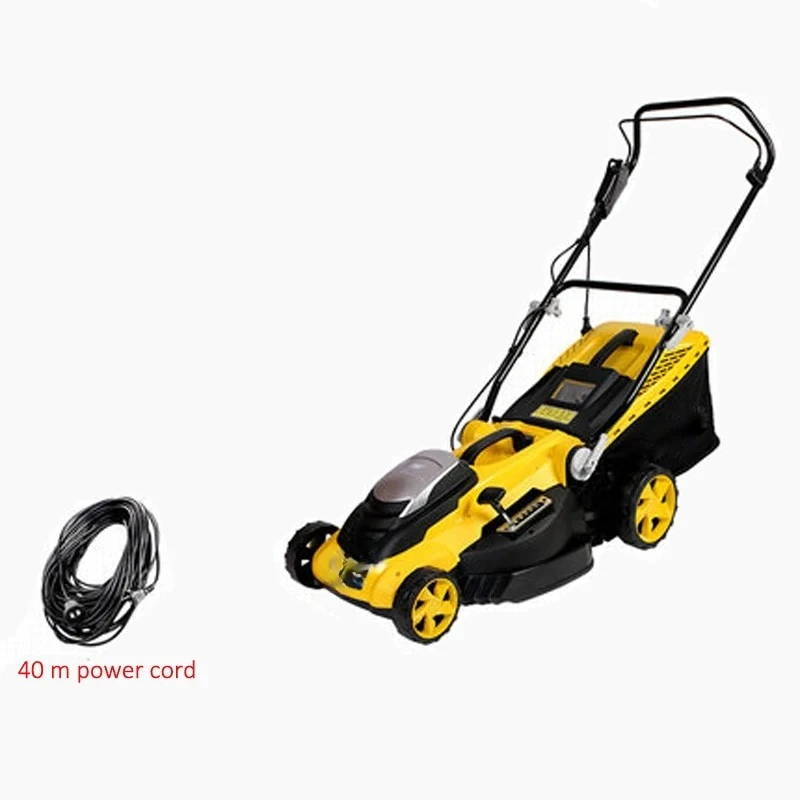 6 Gear Hand Push Electric Lawn Mower Machine 220V Small Home Mowing Artifact Weeder Grass Mower Lawn Trimmer For Garden Park