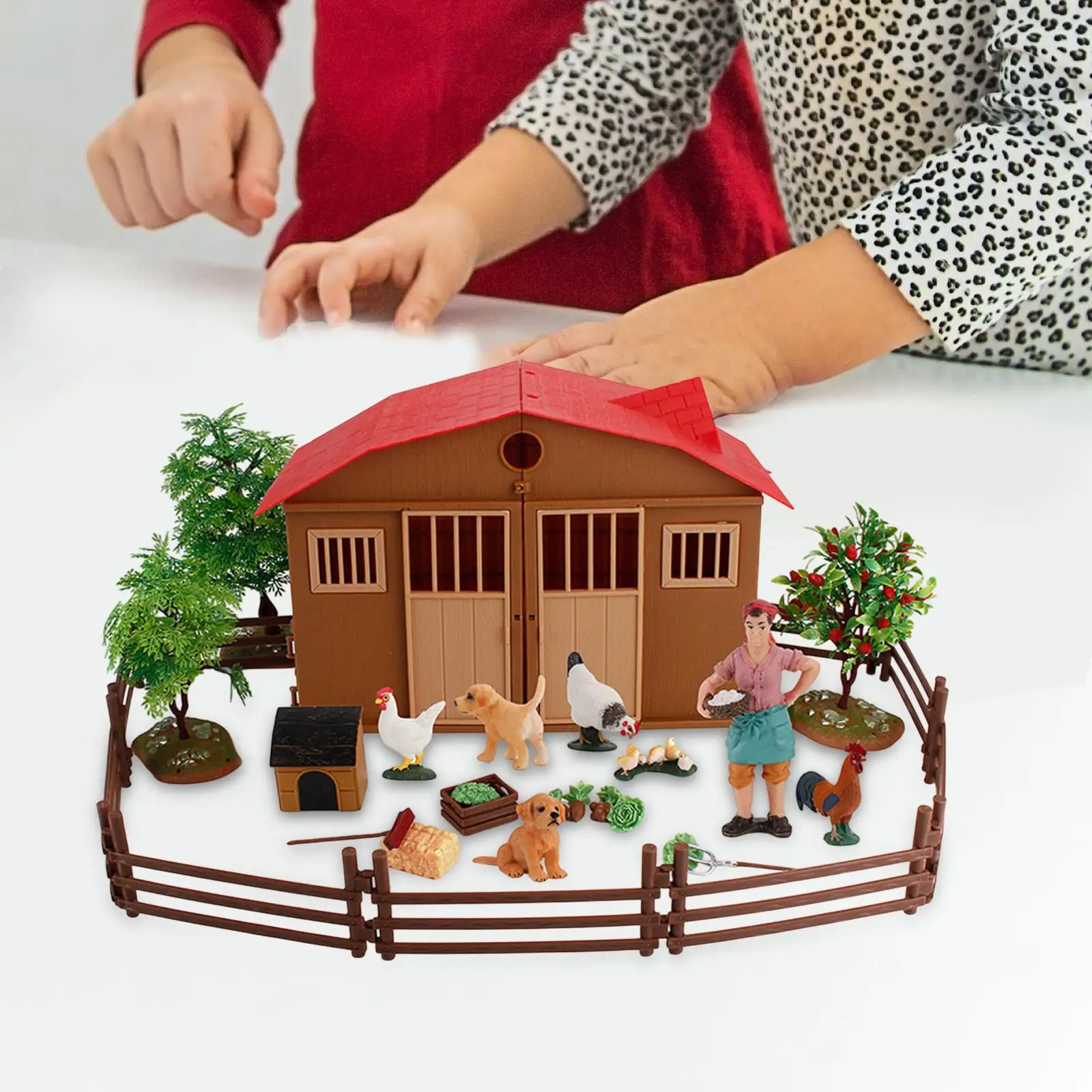 

Farm Animals Figures Set, Farm Animals Toys, Realistic Barn Farm Toys Playset, for Children 3 4 5 6 7 Year Old , Cake Toppers