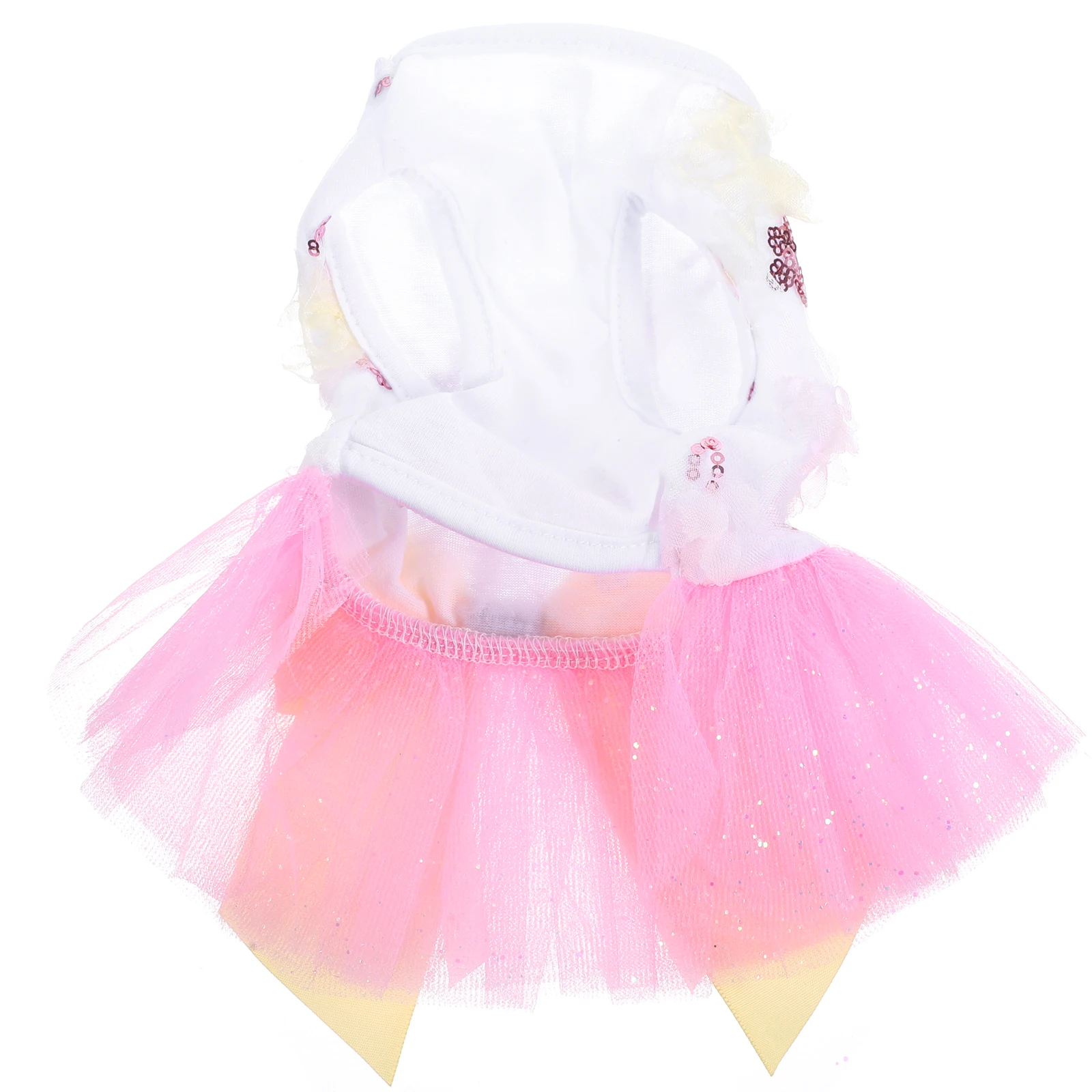 

1 Piece Dog Princess Dress Summer Mesh Flower Sequin for Small Dog Wedding Party Costume Cute Puppy Skirt Apparel