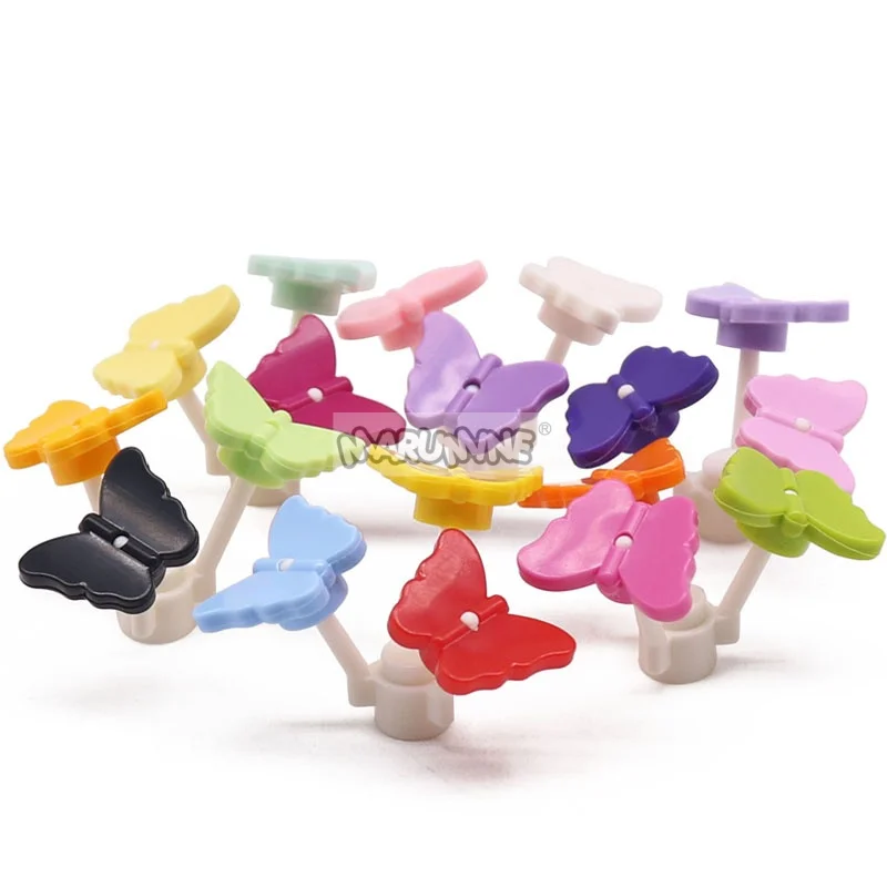 Marumine 100 SZT. Mini Klocki Motyle Motyw Owadów Zabawki dla Dzieci 80674 Dekoracja Ogrodowa DIY MOC Kreatywne Klocki Edukacyjne