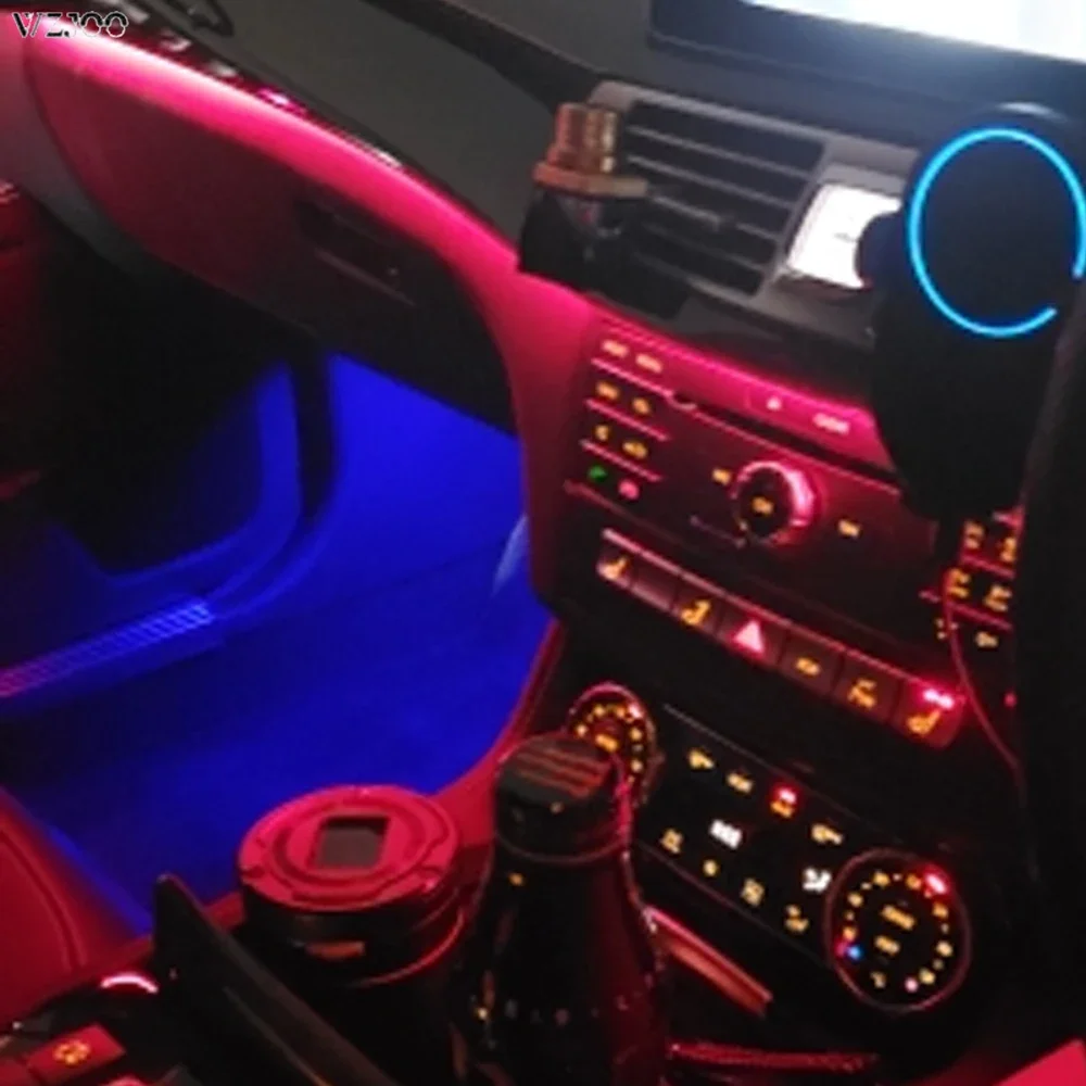 3 ترقية 64 ألوان لبنز GLE GLS CLA W212 W218 W166 W292 X166 سيارة المحيطة ضوء الإضاءة الزخرفية LED مصباح