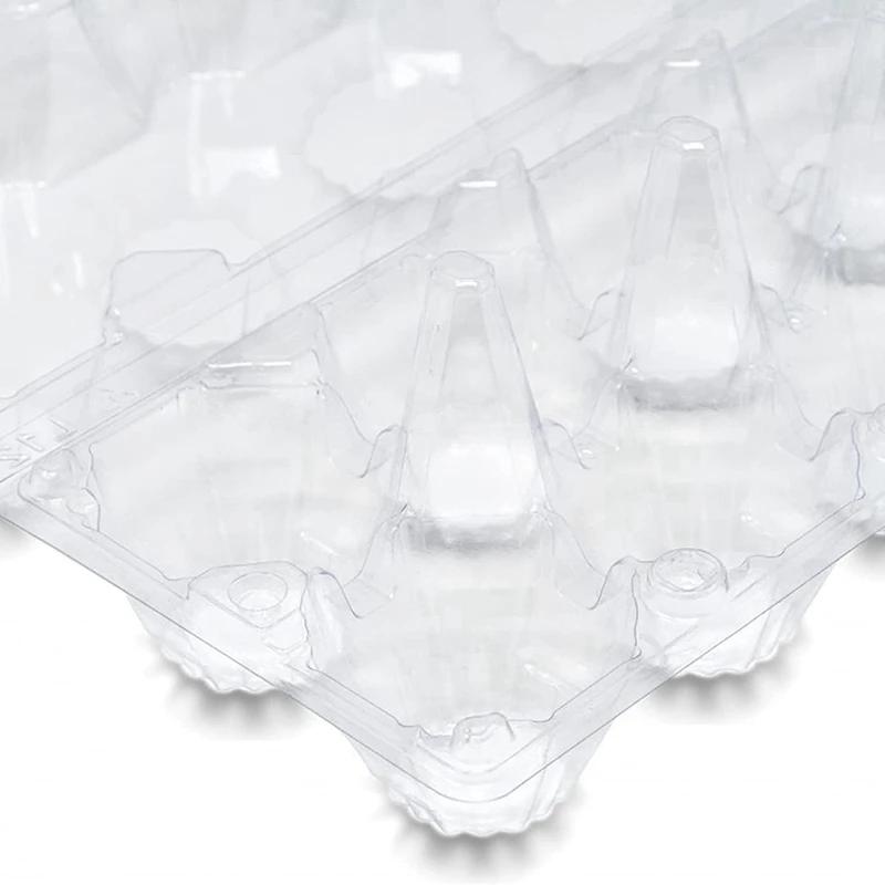 Лучшие предложения, 60 упаковок, пластиковые коробки для яиц, дешевые оптом, прозрачные пустые коробки для яиц одного дюжина для куриных яиц