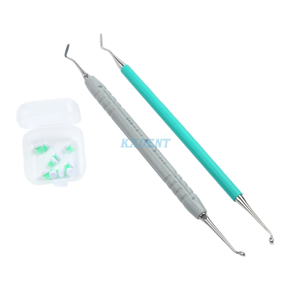 Dental Composite Resin Filling Spatula Mixing Handle Foam Pads OptraSculpt Teeth Whitening Tool Kit Instruments