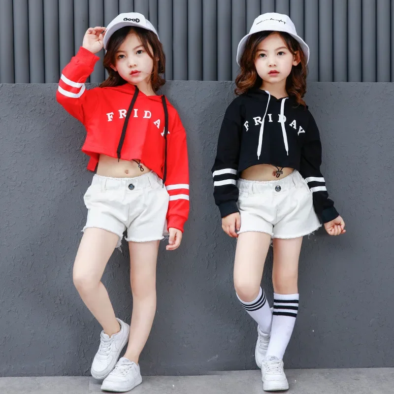 

Girls Ballroom Modern Jazz Hip Hop Dance Competition Costumes Set Kids Long Sleeve Sports Suit Dancing Clothing Outfits Clothes