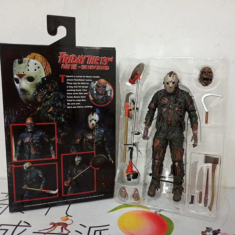 NECA Friday THE 13th Jason Voorhees Action Figure Part VII Blood Jason Voorhees Halloween Toy Christmas Halloween Gift