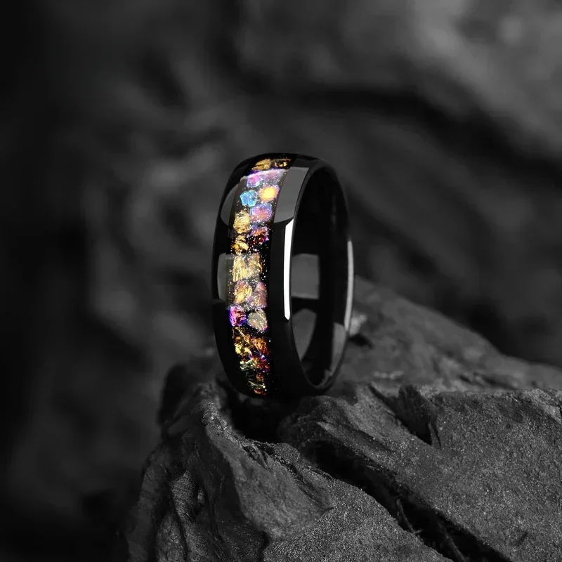 Men\'s and Women\'s Galaxy Nebula Space Wedding Ring Customization - Engagement/anniversary Ring - Men\'s and Women\'s Ring,