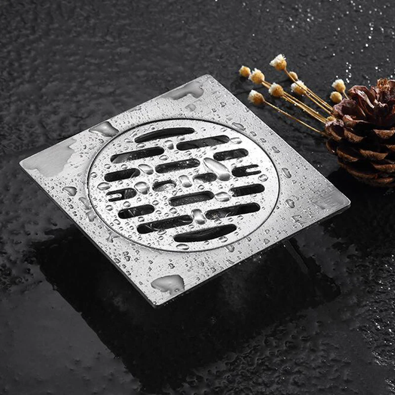 1Pcs Stainless Steel Sewer Floor Drain Cover Filter Kitchen Anti-Clogging Sink Bathroom Accessories