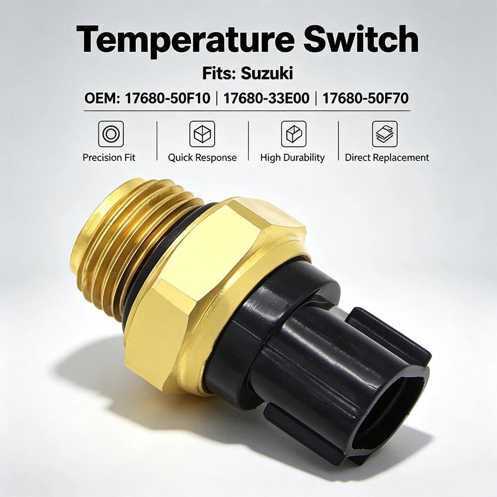 Radiator Fan Thermo Switch For Suzuki LTA500 LTZ400 LTA500F LTF500F QuadMaster Vinson 4WD LTA450 LTA500 LTA750 KingQuad 450 500