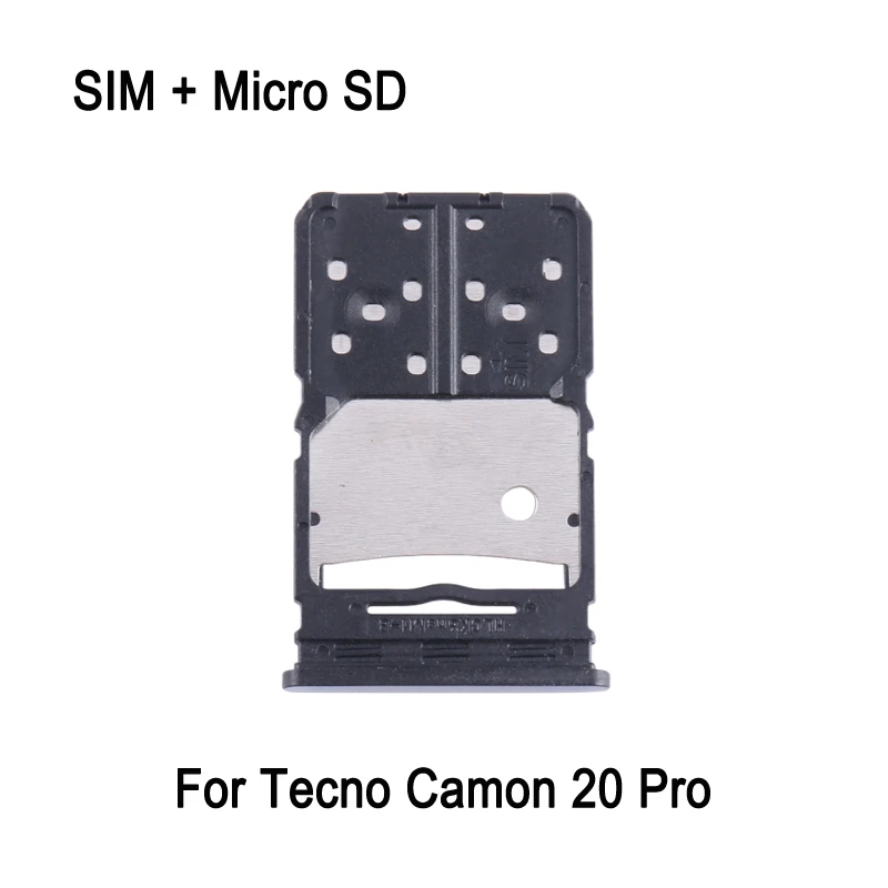 SIM Card Tray + Micro SD Card Tray For Tecno Camon 20 Pro Phone Replacement Part