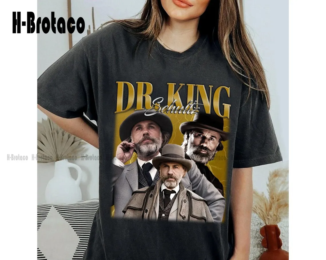 Dr King Schultz T-Shirt, Dr King Schultz Shirt,  Character, Dr King Schultz Trendy Tee