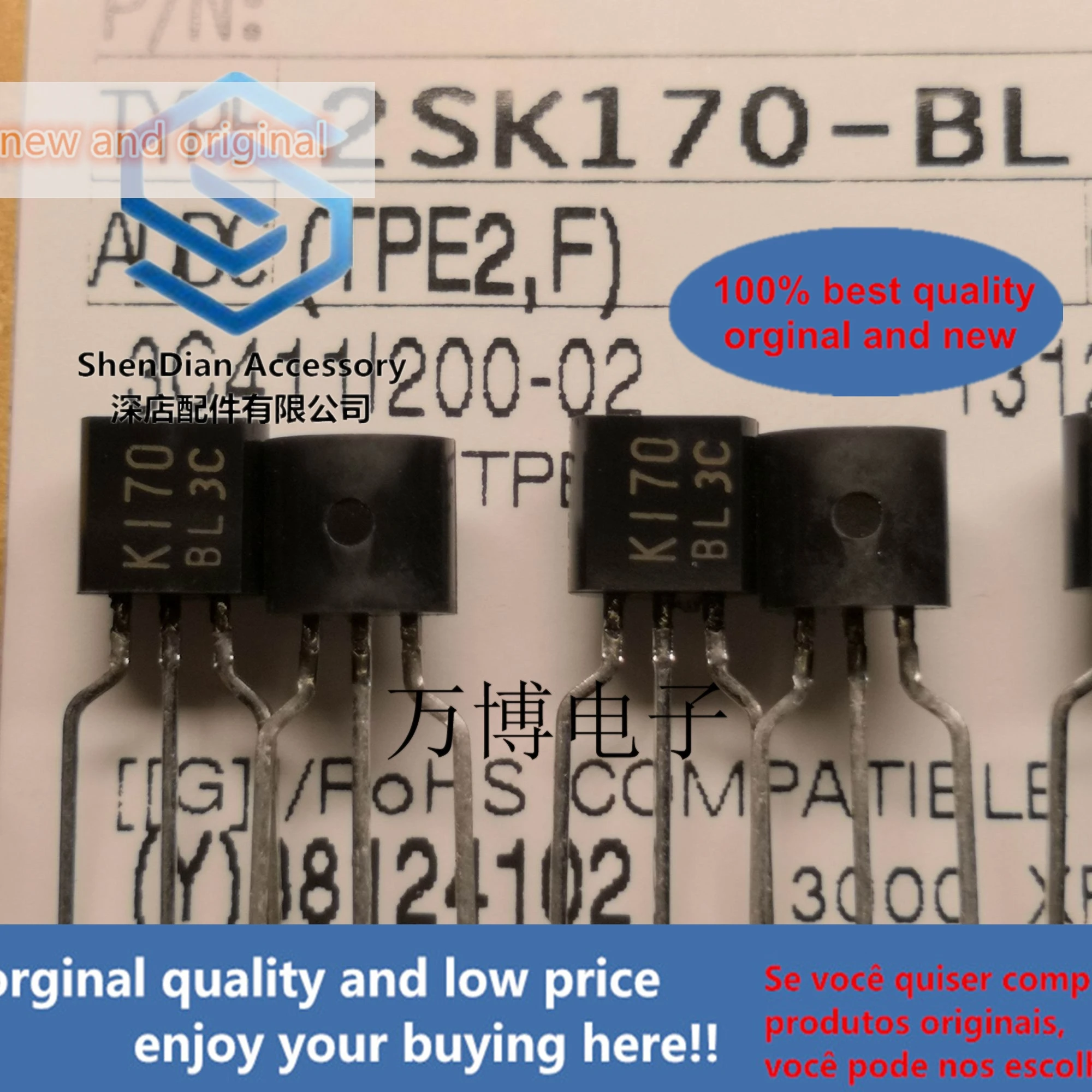 5pcs only orginal new 2SK170-BL 2SK170 K170 laser word taping 2