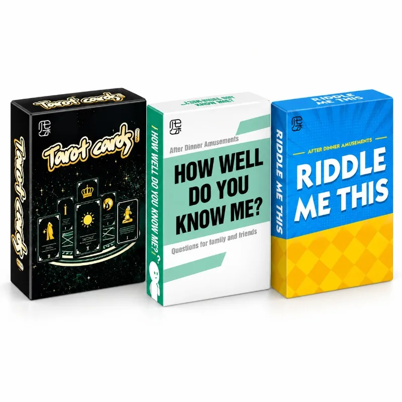 Word Game Card Deck English Theme for Family Night Kids Parents Adults Fun Party Travel Gift Birthday Christmas