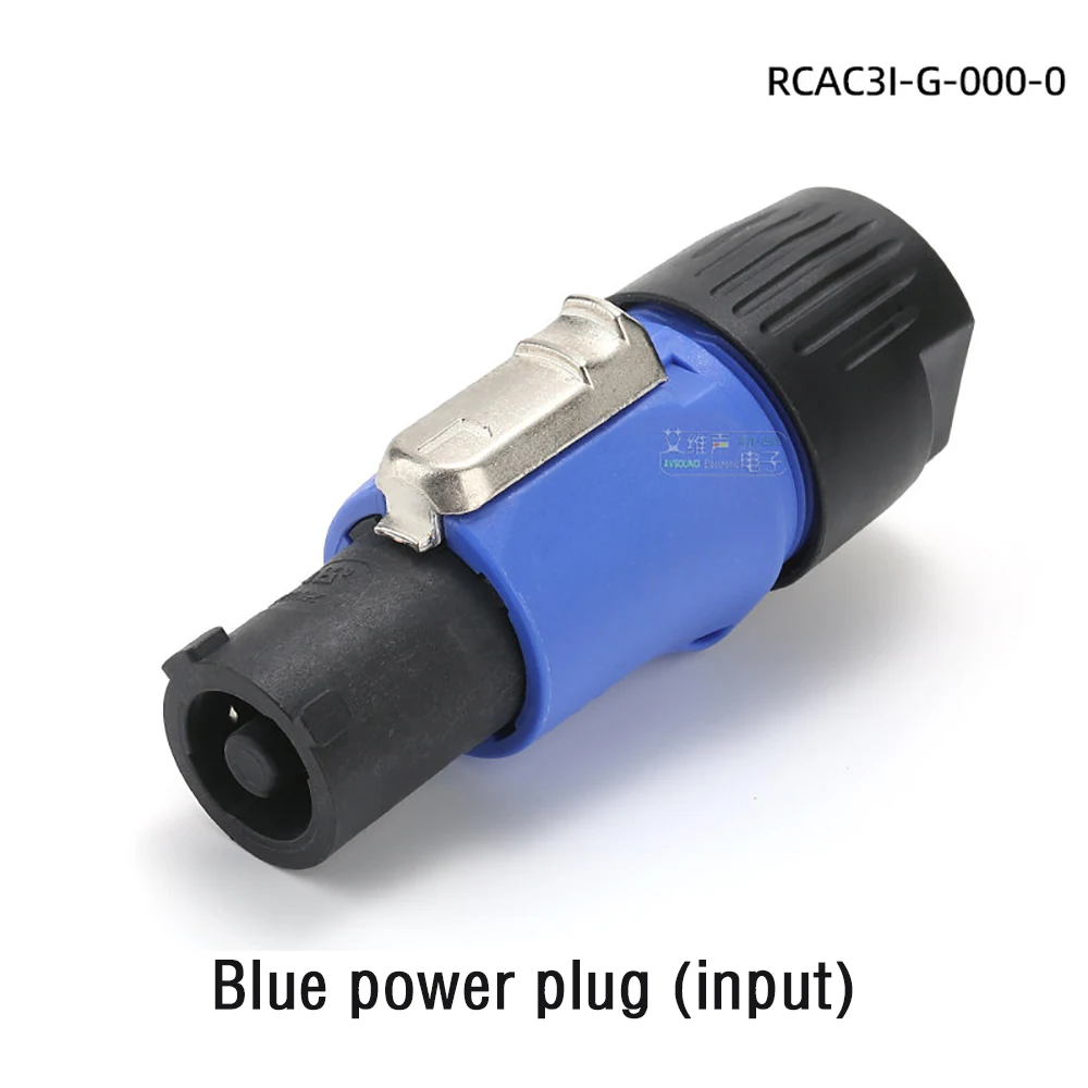 Powercon Connector Lockable Cable Connector Chassis Socket for Electric Drill LED Screen Stage Lighting Power Connecting