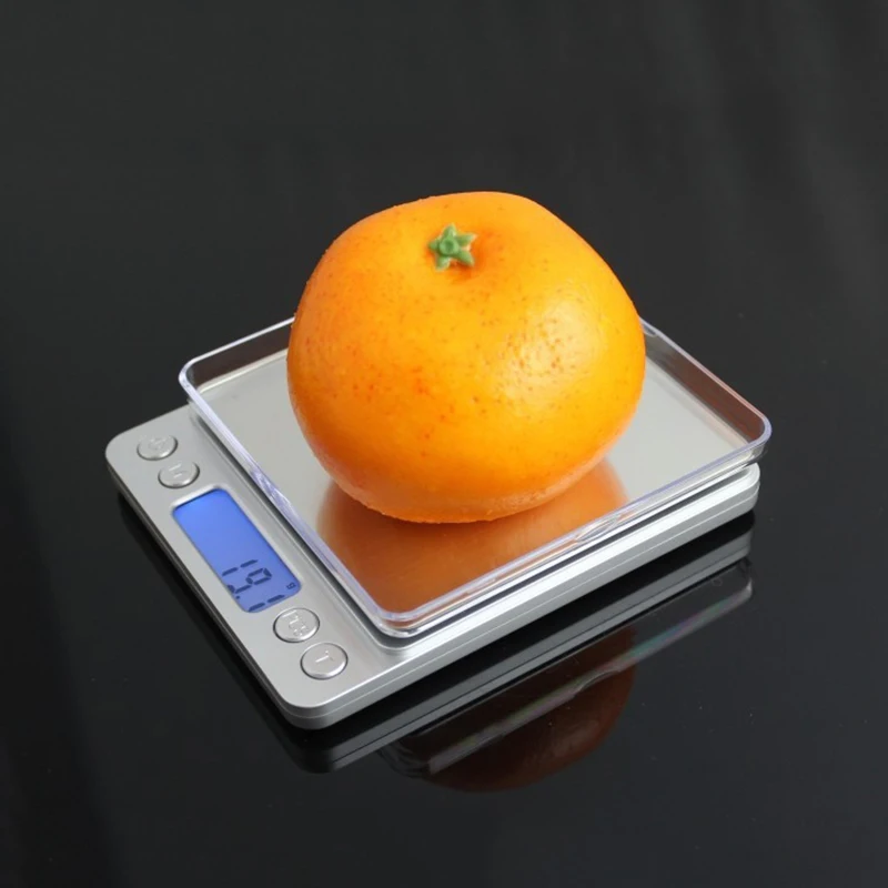 500g/3000g LCD Digital Kitchen Scale Mini Stainless Steel High Precision Pocket Jewelry Balance Weight Electronic Digital Scale