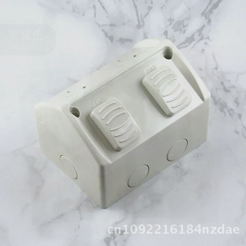 

Австралийский стандарт Двойная розетка IP53 10A 15A Два открытых выключателя с независимым выключателем Сертифицированная SAA настенная установка