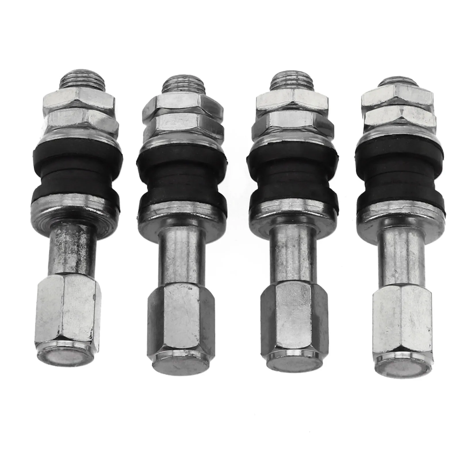 

For Truck For Moped Tire Valve Stem Racing Applications Color Silver Easy Installation Stainless Steel Long-lasting