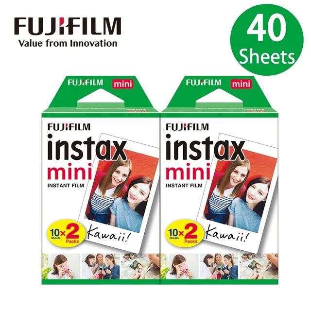 Fujifilm Instax Mini Film Witte Rand 10 20 40 60 80 100 Vellen Voor FUJI Instant Fotocamera Mini 12/11 Mini 9 8 7s 70 EVO Link - afbeelding 1