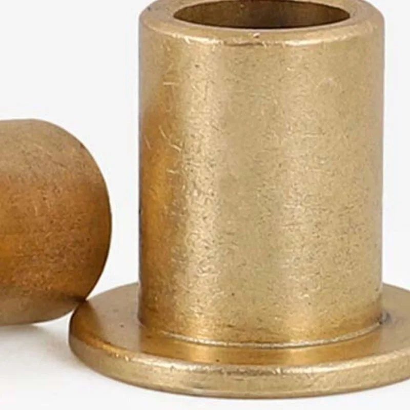 Binnenkant 1 2 3 4 5 mm flens Zelfsmerend lager Poedermetallurgie Olie Koperen bus Geleidehuls met getrapte flens