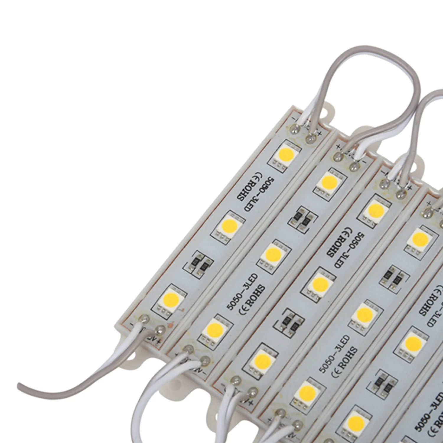 

AS60-2X10 шт. 5050 SMD 3 светодиодный модуль светодиодная лента гирлянда водонепроницаемый DC 12 В холодный белый и теплый белый