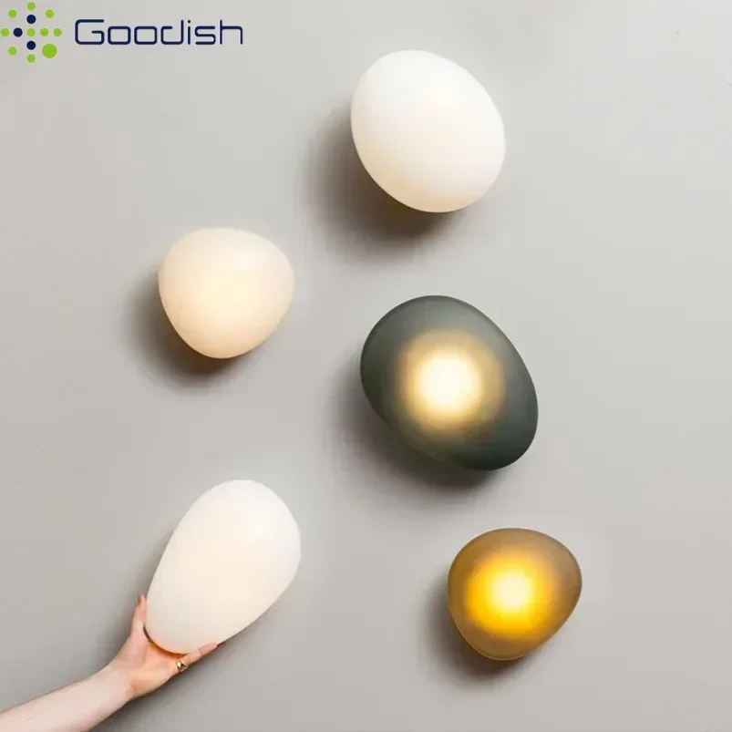 

Современные винтажные настенные светодиодные светильники из цветного стекла с эффектом сукцинида, художественные креативные лампы с покрытием для спальни, домашнего декора, люстра