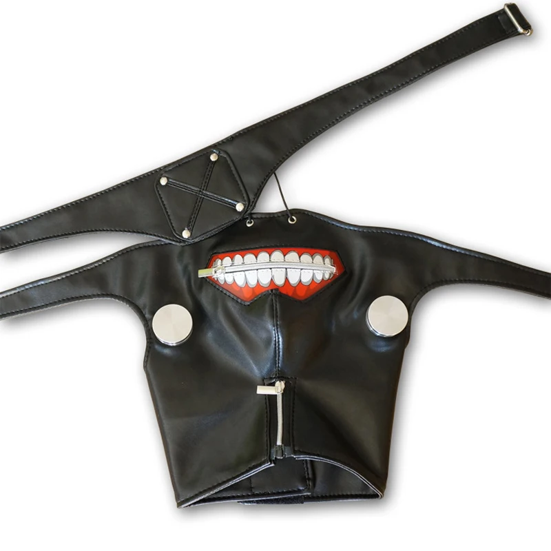 Nuova versione di lusso in lattice Tokyo Ghoul Ken Kaneki maschera con cerniera regolabile giappone Anime cosplay accessorio regalo di halloween prop