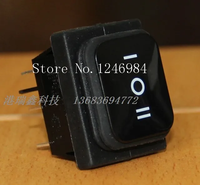 [SA]Power switch RLEIL rocker switch waterproof third gear oil big black rocker switch RL2 (P) -23-BB 6P 2/3gear reset -50pcs